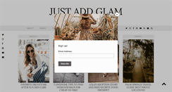 Desktop Screenshot of justaddglam.com